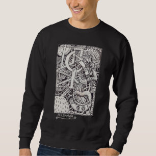 Mr Emptyful, ink drawing Sweatshirt