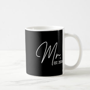 Mr. Est. 2024 Just Married Wedding Hubby Mr &amp;  Coffee Mug