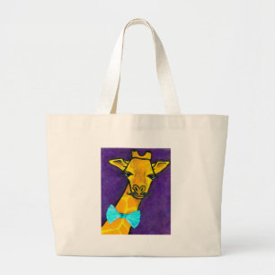 Mr. Fancy Giraffe Large Tote Bag