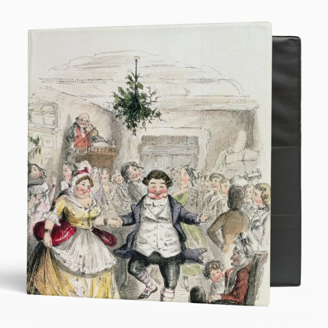 Mr Fezziwig's Ball, from 'A Christmas Carol' Binder (Front/Inside)