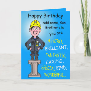 Mr Fireman  Card
