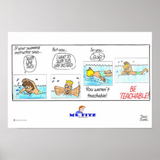 Mr. Fitz: Be Teachable 1 - Swimming Poster