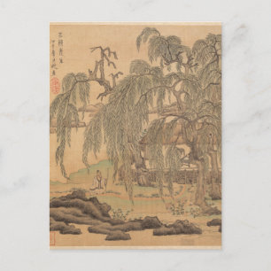 Mr. Five Willow Wuliu Tao Yuanming by Hongshou Postcard