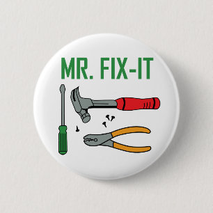 Mr Fix It 2 Inch Round Button