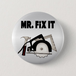 Mr Fix It 2 Inch Round Button