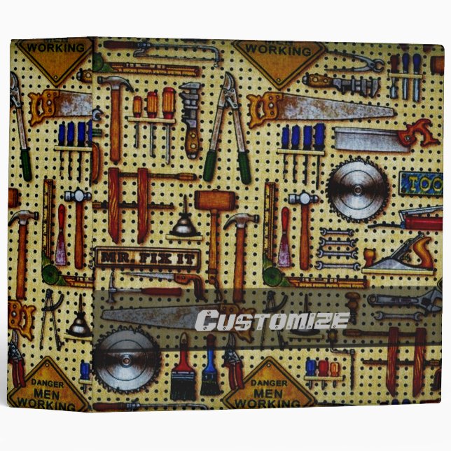 Mr. Fix It Handyman Tools Binder (Front/Spine)