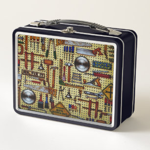 Mr. Fix It Handyman Tools Metal Lunch Box