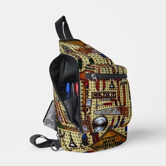 Mr. Fix It Handyman Tools  Sling Bag (Open)