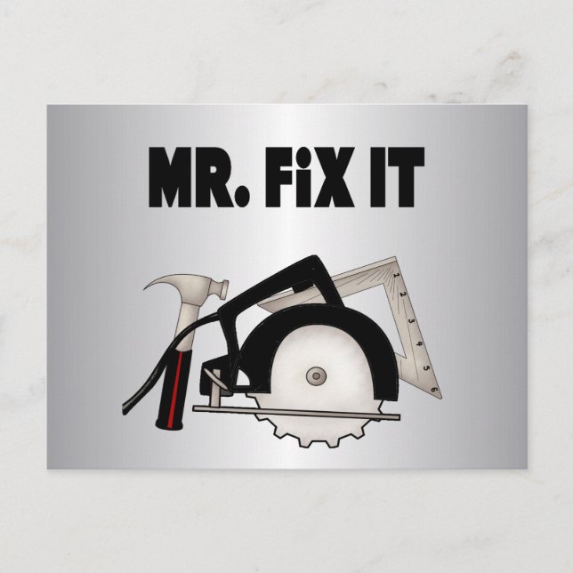 Mr Fix It Postcard (Front)
