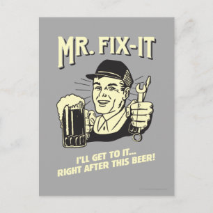 Mr. Fixit: After this Beer Postcard