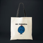Mr. Forgetful | What Was I Doing Tote Bag<br><div class="desc">Mr. Forgetful is…well, his name says it all. This blue, egg-shaped character from the Mr. Men book and cartoon series created by Roger Hargreaves has a difficult time keeping anything on his mind. Do not give him a message to deliver because ti will never get there! Create a wonderful gag...</div>