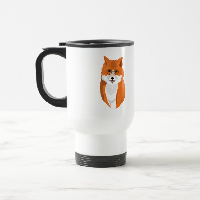 Mr. Fox is the reader  Travel Mug (Left)