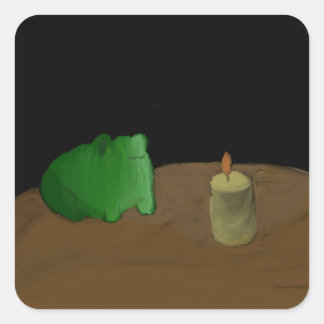Mr Frog Square Sticker