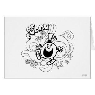 Mr. Funny   Black & White Swirls & Stars