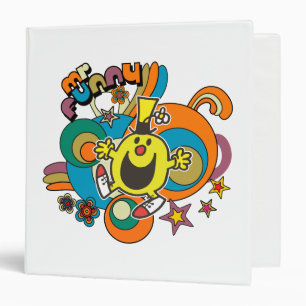 Mr. Funny Colourful Stars & Swirls Binder