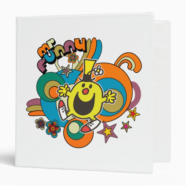 Mr. Funny | Colourful Stars & Swirls Binder (Front/Inside)
