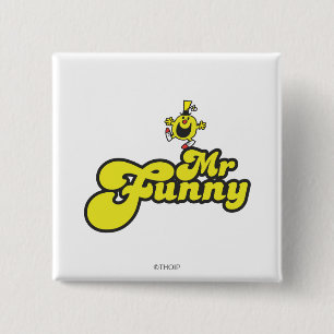 Mr. Funny Dancing On His Name 2 Inch Square Button