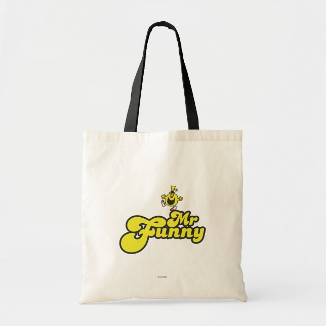 Mr. Funny Dancing On His Name Tote Bag (Front)