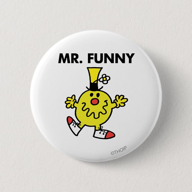 Mr. Funny | Funny Face 2 Inch Round Button (Front)