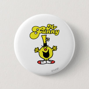 Mr. Funny Laughing Hysterically 2 Inch Round Button