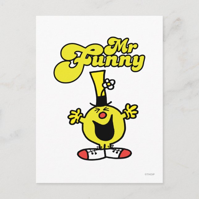 Mr. Funny Laughing Hysterically Postcard (Front)