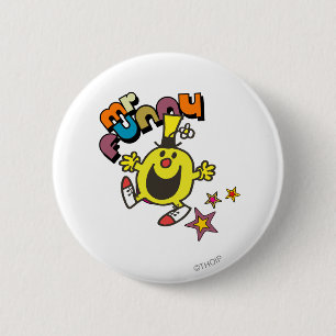Mr. Funny Shining Stars 2 Inch Round Button