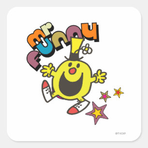 Mr. Funny   Shining Stars Square Sticker