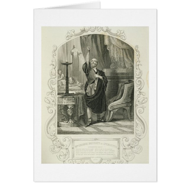 Mr George Bennett as Apemantus, Act I Scene 2, in (Front)