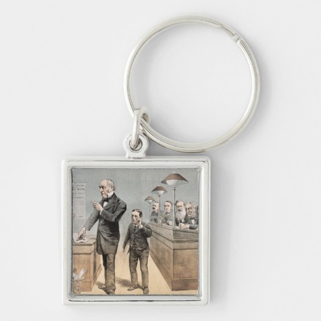 Mr Gladstone and his Clerks Keychain (Front)