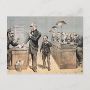 Mr Gladstone and his Clerks Postcard