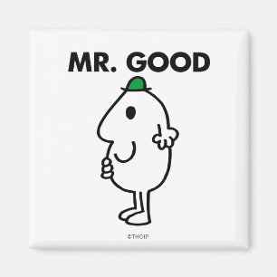Mr. Good Green Hat Magnet