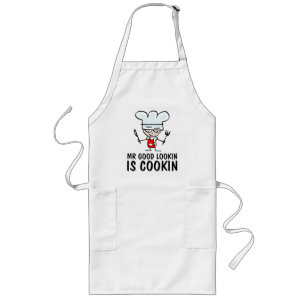 Mr good looking is cooking apron for men