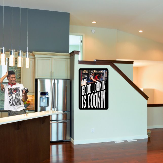 Mr Good Looking Is Cooking Funny Chef Father's Day Poster (Creator Uploaded)