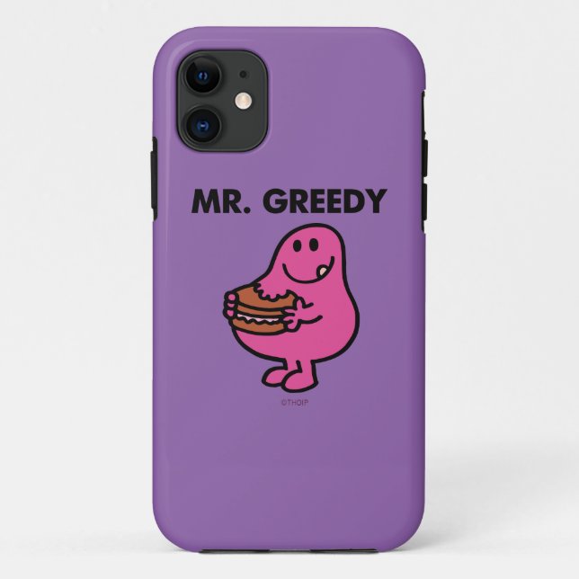Mr. Greedy Eating Cake Case-Mate iPhone Case (Back)