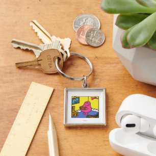 Mr. Greedy Living Room Eating Keychain