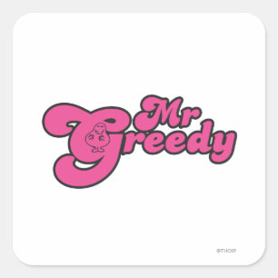 Mr. Greedy Resting In The G Square Sticker