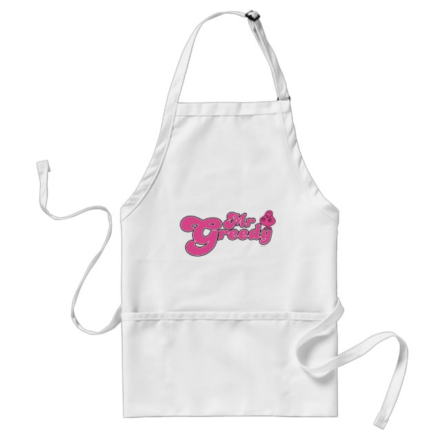 Mr. Greedy Standing Around Standard Apron (Front)