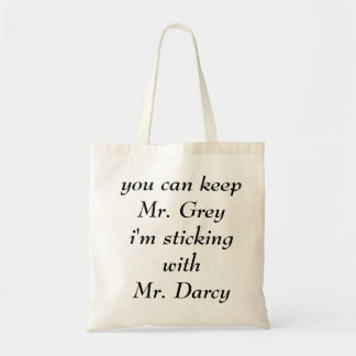 Mr. Grey vs. Mr. Darcy Tote Bag