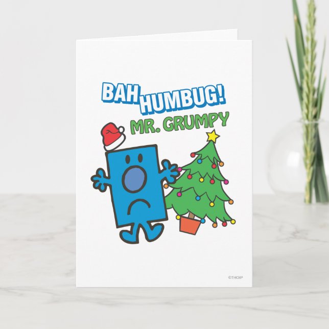 Mr. Grumpy | Bah Humbug Holiday Card (Front)