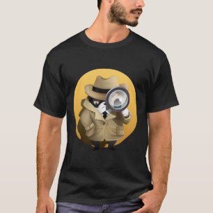 Mr Grumpy Boston Terrier Detective T-Shirt