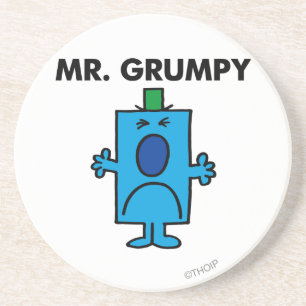 Mr. Grumpy Frowning Face Coaster