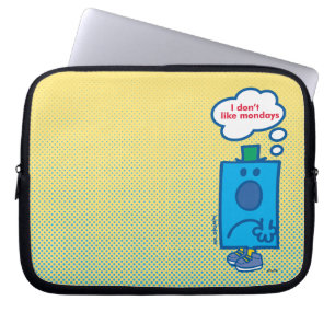 Mr Grumpy   I Don't Like Mondays Thought Bubble Laptop Sleeve