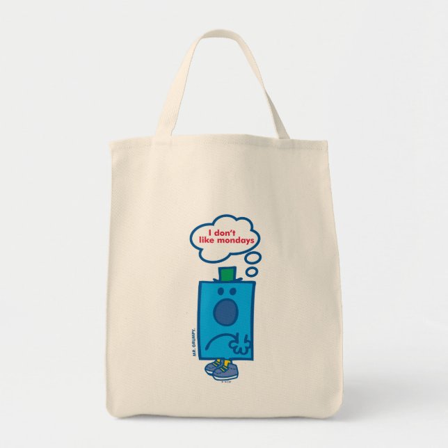 Mr Grumpy | I Don't Like Mondays Thought Bubble Tote Bag (Front)