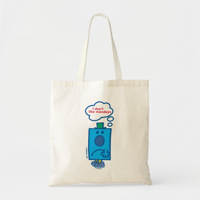 Mr Grumpy | I Don't Like Mondays Thought Bubble Tote Bag (Front)