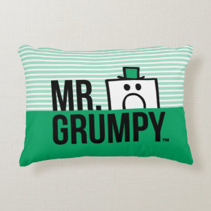Mr Grumpy   Peeking Head Over Name Decorative Pillow