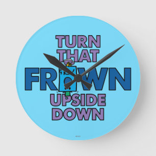 Mr Grumpy   Turn That Frown Upside Down Round Clock