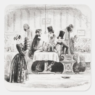 Mr. Guppy's entertainment Square Sticker