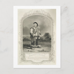 Mr Hackett as Falstaff, in Henry IV (Part 1) Act I Postcard