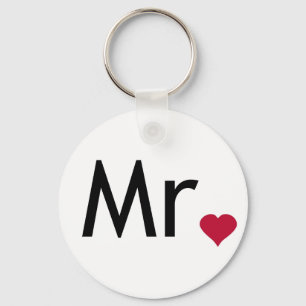 Mr - half of Mr and Mrs set Keychain