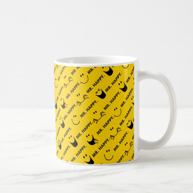 Mr Happy | All Smiles Pattern Coffee Mug (Right)